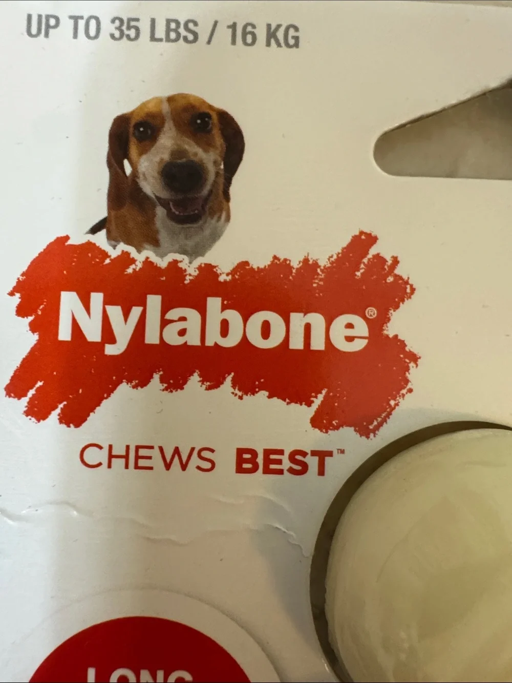 Nylabone Power Chew Action Ridges Chew Toy Bacon Wolf